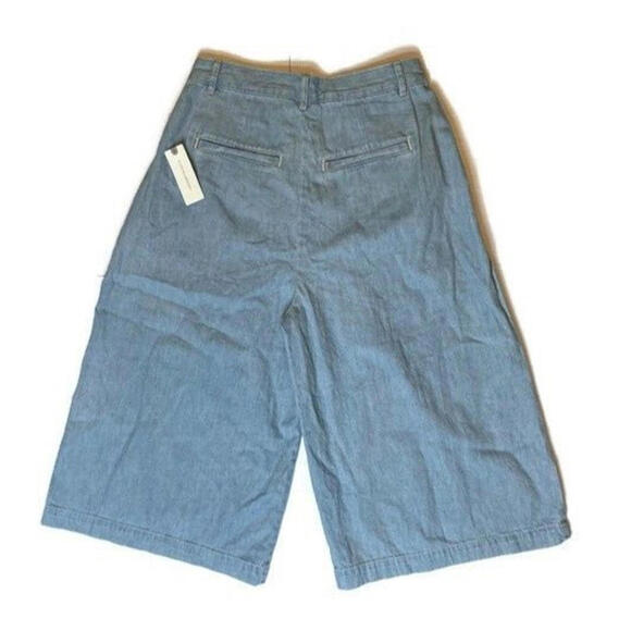 Pilcro and the Letterpress Mina Wide Leg Culottes Denim Shorts Size 26 NWT $98 - Picture 3 of 9